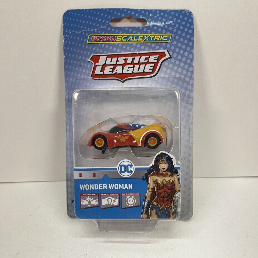 NEW Justice League Wonder Woman Car HO 1/64 Slot Car